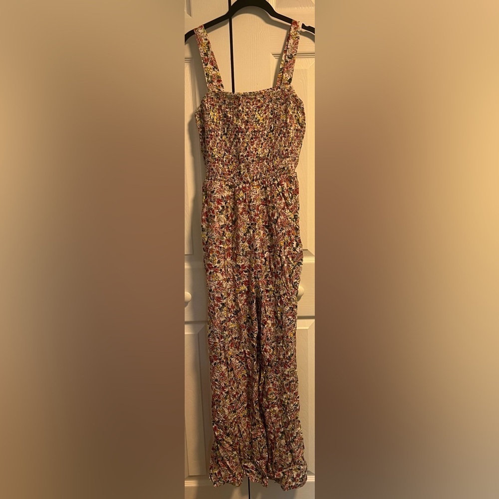 Women's Dokotoo Floral Smocked Sleeveless Jumpsuit